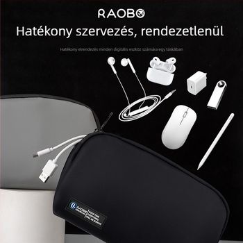 Digitális tároló táska – kézhez álló stílus, modell 5007, membrán anyag, többfunkciós, utazáshoz