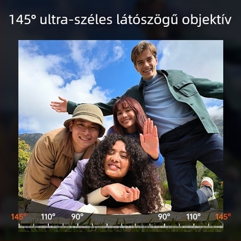 4K vízálló akciókamera dupla kijelzős, WiFi, 128GB tárhely