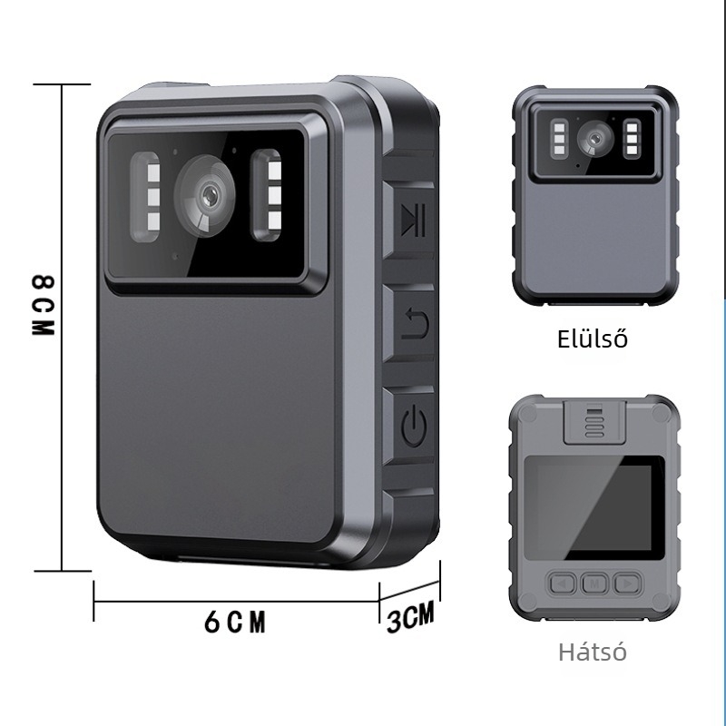 WiFi-s akciókamera motorkerékpárhoz, 2K HD, IP65 vízálló, 2,0 hüvelykes LCD, TF memóriakártya tárolás