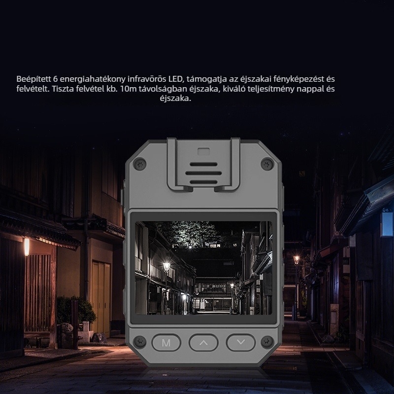 HD kézi videókamera 10x optikai zoom, 1080p felvétel, CMOS érzékelő, elektronikus képstabilizálás, éjszakai felvétel