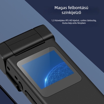 S08 testre szabott sportkamera kerékpározáshoz, 8 MP, 1,3 hüvelykes LCD, TF-kártya tárhely, forgó objektív, Type-C csatlakozó, akkumulátor élettartama >6,5 óra