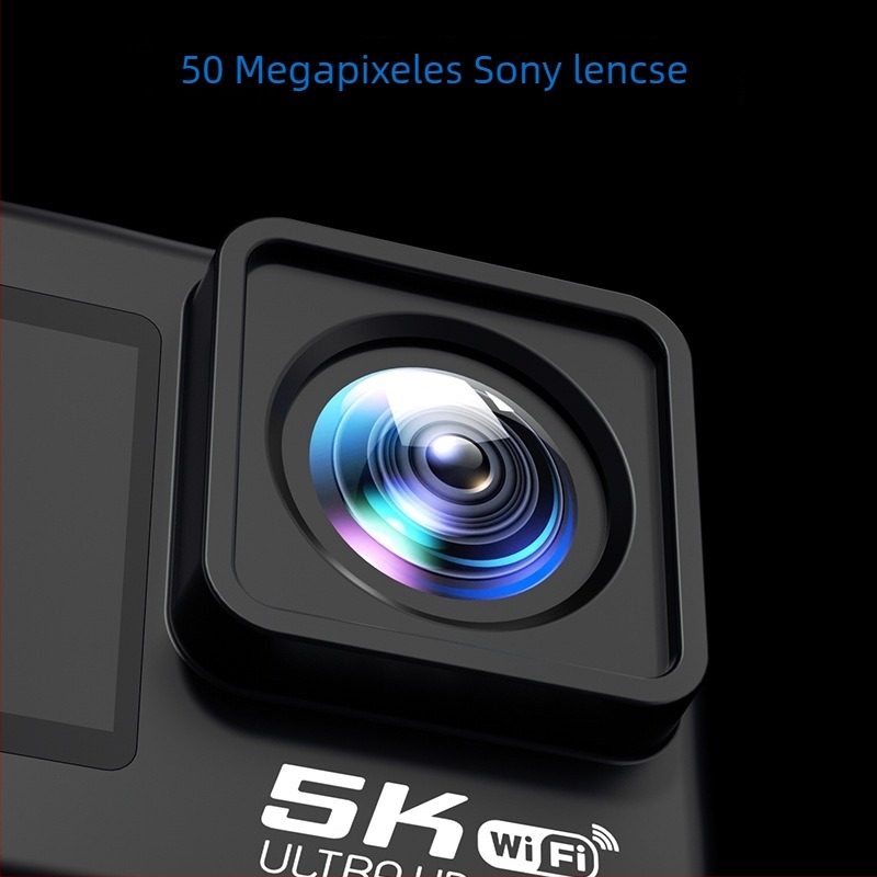 Sisakkamera F303AATR, 24 MP, dupla LCD kijelző, TF-kártya tárolás, műanyag test