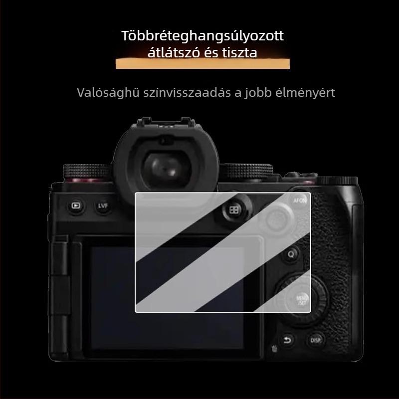 Panasonic S5M2 AR HD védőfólia GX9/GX85/G95/GF8 kamerákhoz – antireflexiós bevonat
