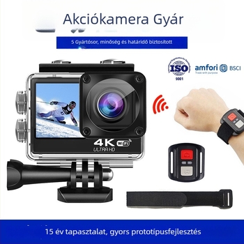 Fulijia F300AAT akciókamera 2,0 hüvelykes LCD-vel, 24 MP fotók és videók, memóriakártya tárhely, ABS test, 90 perc akkumulátor-élettartam