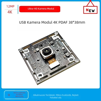 DS58M07 4K ipari kamera modul élő videokonferenciákhoz, 12MP CMOS, 4000x3000, 4 mm objektív, USB 2.0, mono mikrofon