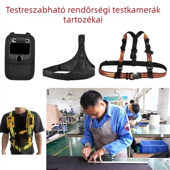 COOSOF BHT1 rendvédelmi testkamera védőtok öv- és nyakpánttal