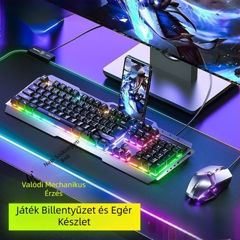 Infick K2 USB kábeles billentyűzet és egér készlet játékhoz és irodába