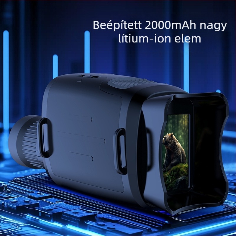 Infravörös éjjellátó monokulár készülék, kézben tartható digitális teleszkóp, 10 MP, 2000 mAh akkumulátor