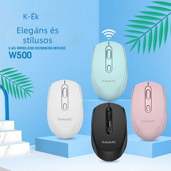 Viper W500 vezeték nélküli optikai egér, 1600 DPI, 3 gomb, 2.4G, Plug-and-Play, ergonómikus