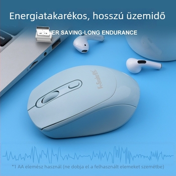 Viper W500 vezeték nélküli optikai egér, 1600 DPI, 3 gomb, 2.4G, Plug-and-Play, ergonómikus