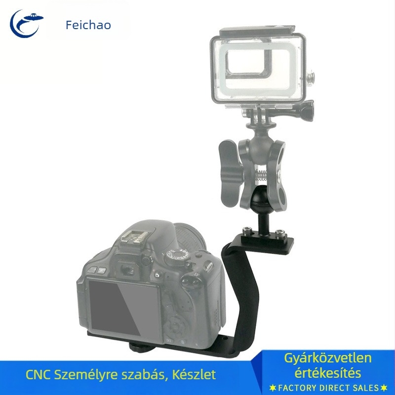 DSLR víz alatti kézi tartó, Z-típusú csatlakozással, univerzális, egykezes használat, tömeg 250 g, teher ≤ 6 kg