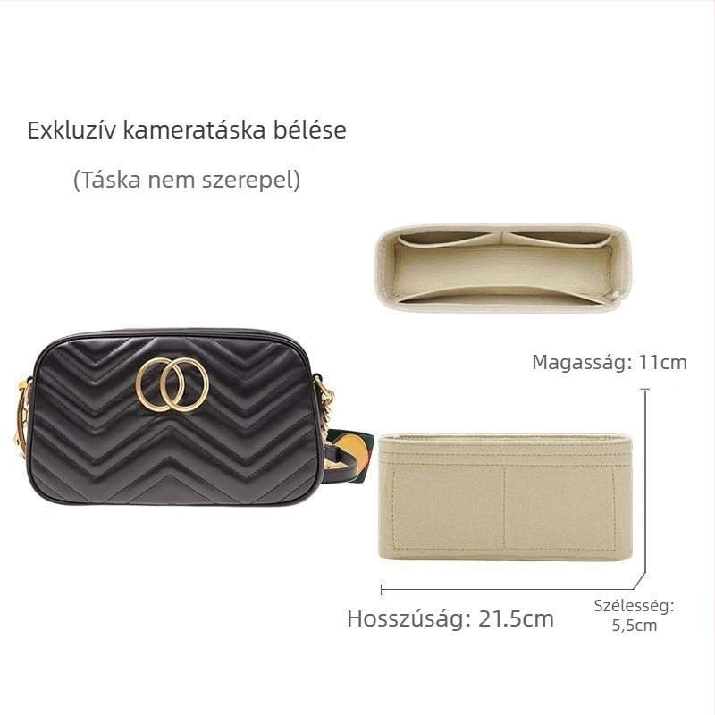 Filc belső betét a G Tiger Head Mini kamera táskájához — megakadályozza a deformációt