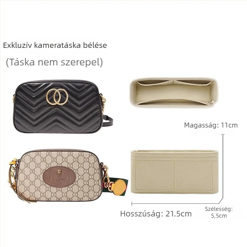 Filc belső betét a G Tiger Head Mini kamera táskájához — megakadályozza a deformációt