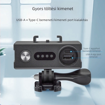 SUPTIG RSX-438 akkumulátortöltő GoPro, DJI, Canon, Sony és okostelefonokhoz – tűzálló ABS+PC anyag