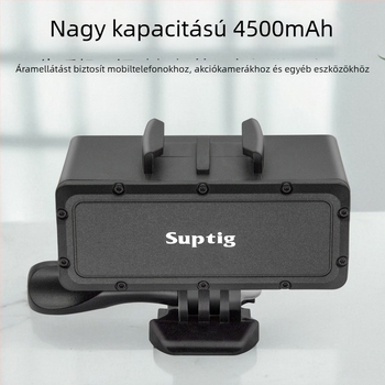 SUPTIG RSX-438 akkumulátortöltő GoPro, DJI, Canon, Sony és okostelefonokhoz – tűzálló ABS+PC anyag