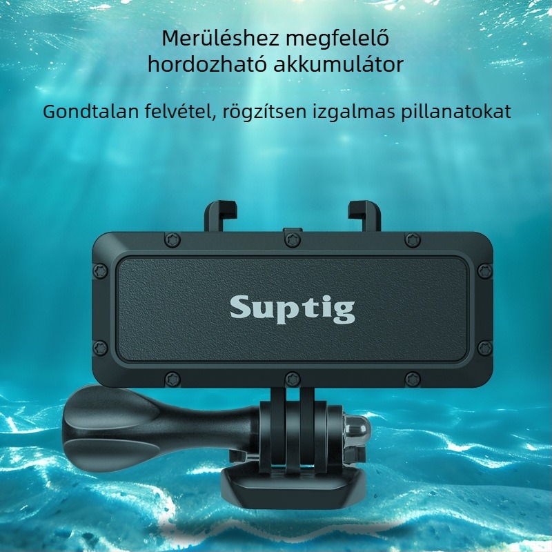 SUPTIG RSX-438 akkumulátortöltő GoPro, DJI, Canon, Sony és okostelefonokhoz – tűzálló ABS+PC anyag