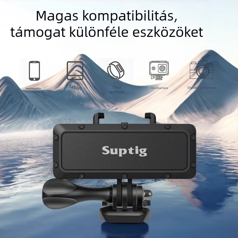 SUPTIG RSX-438 akkumulátortöltő GoPro, DJI, Canon, Sony és okostelefonokhoz – tűzálló ABS+PC anyag