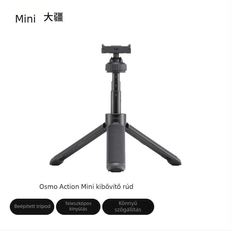 DJI Osmo Action Mini Kinyújtható Rúd Tripodhoz – Action 3/4/5 Pro; Anyag: Egyéb; Garancia: Országos