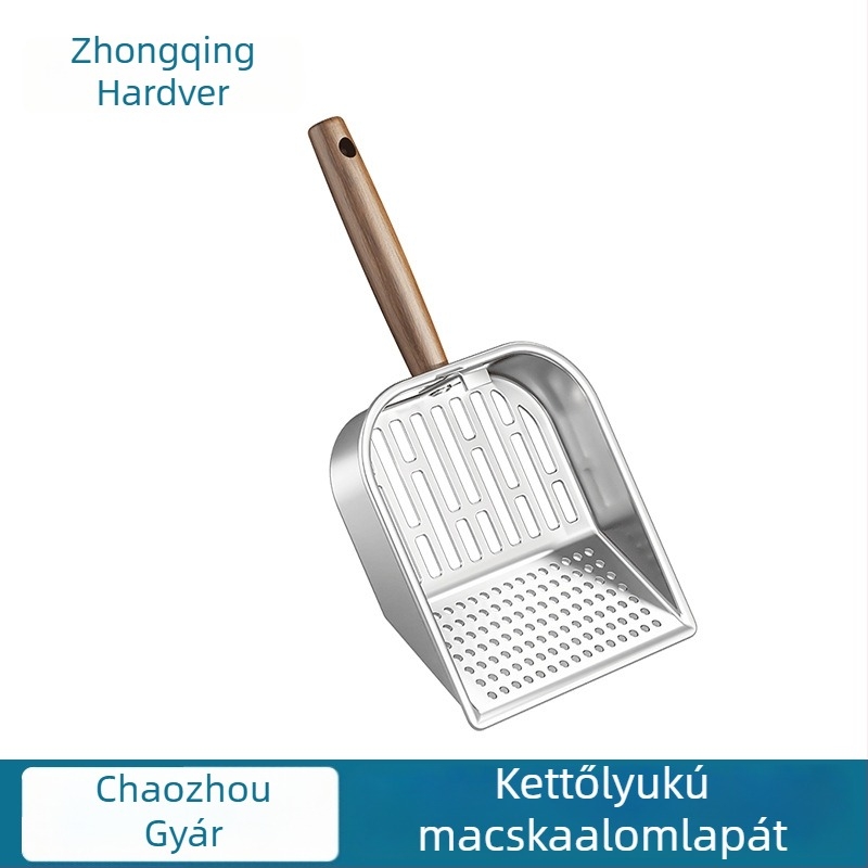 Fém macskaalom- és macskaeledel kanál, egy darabos kialakítás, Zhongqing Hardware