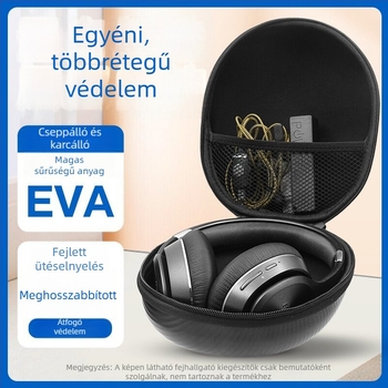Fejhallgató táska Lt-eb012, EVA anyag, kézben tartható kivitel, rendezés, modern egyszerűség (Lt-eb012 • EVA • kézben tartható kivitel • rendezés • modern egyszerűség)