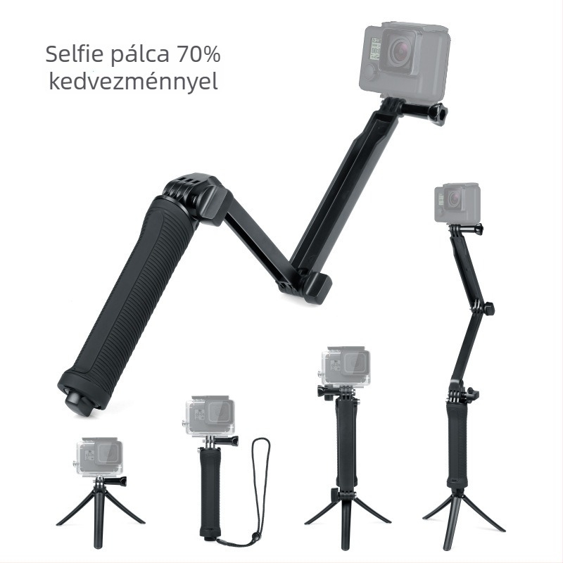 FHX GoProp háromirányú állítható kar GoPro/360/DJI számára — ABS, modell 233, testreszabható logó