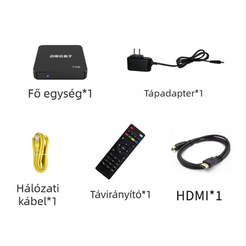 Android TV Box H618 quad-core processzorral, 4GB RAM, 128GB tárhellyel, Android OS, 1080p kimenet