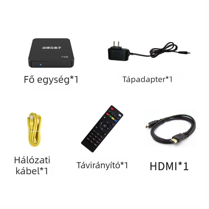 Android TV Box H618 quad-core processzorral, 4GB RAM, 128GB tárhellyel, Android OS, 1080p kimenet