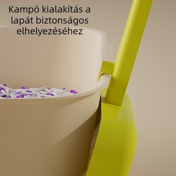 Többfunkciós, nagyméretű macskaalomkanál