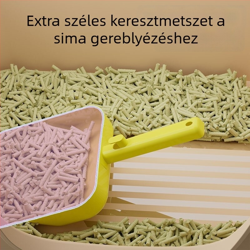 Többfunkciós, nagyméretű macskaalomkanál
