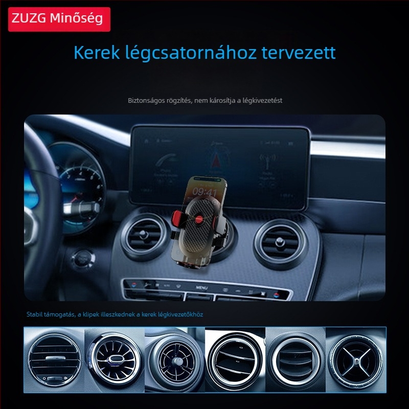Autótelefon tartó - műanyag, univerzális, rezgéscsillapító (Márka: Quality table)