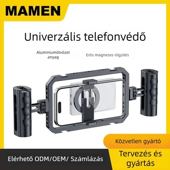 MAMEN mobiltelefon-tartó alumínium ötvözetből — univerzális stílus, testreszabás támogatott