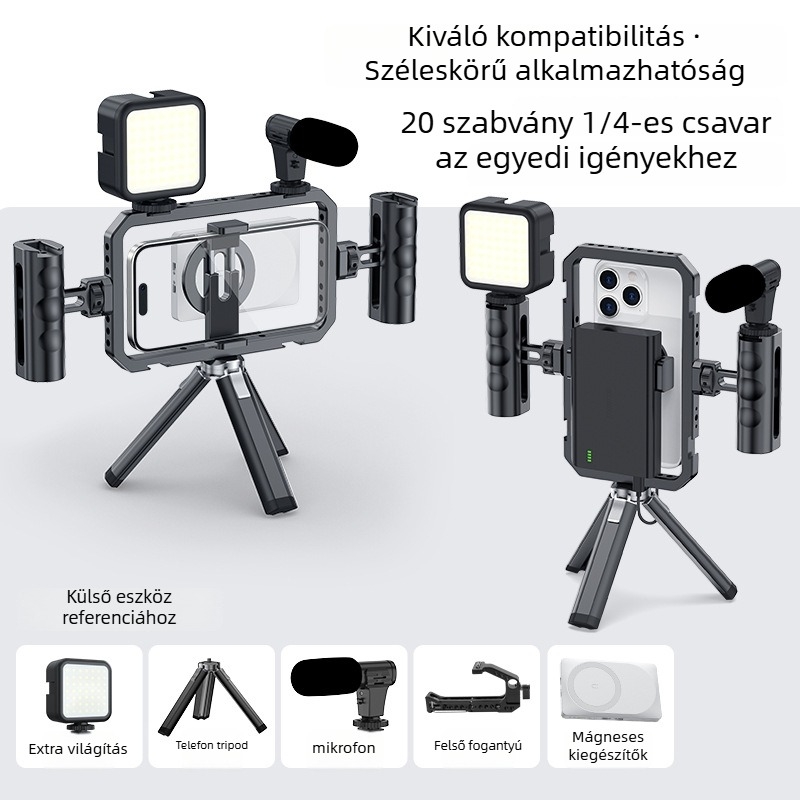 MAMEN mobiltelefon-tartó alumínium ötvözetből — univerzális stílus, testreszabás támogatott
