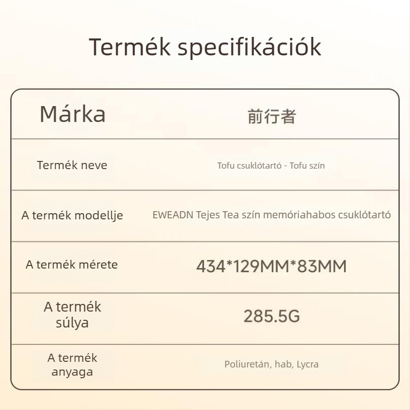 Csukló-támasz memóriahab, kétoldalas, LYCRA anyagból, irodai használatra