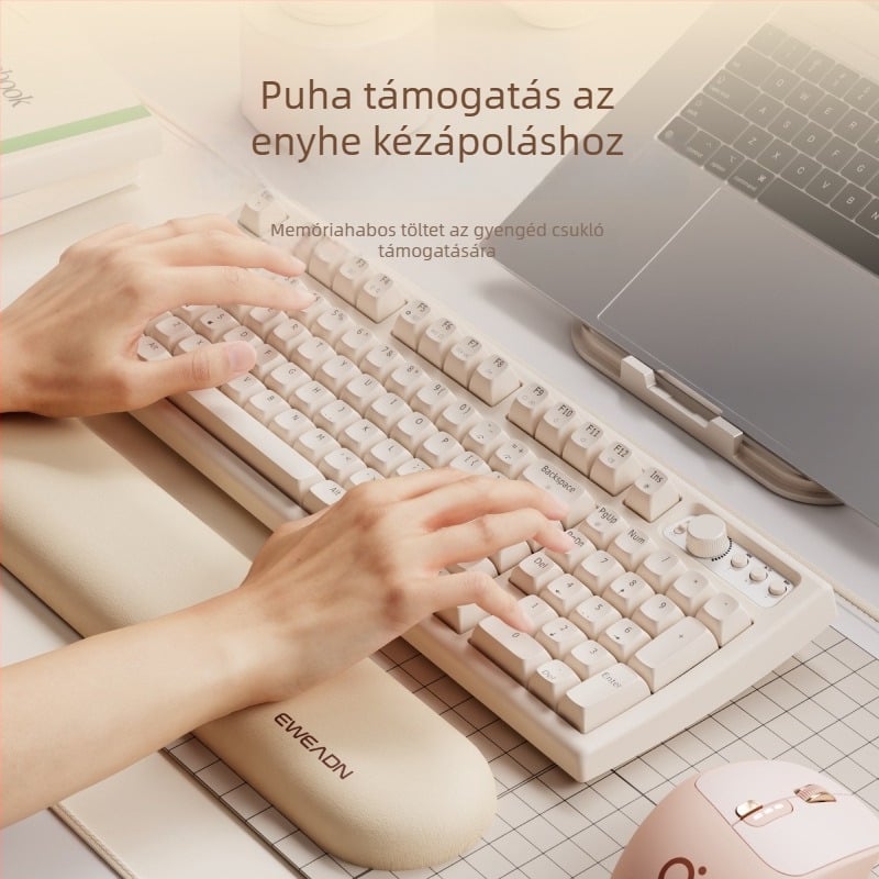 Csukló-támasz memóriahab, kétoldalas, LYCRA anyagból, irodai használatra