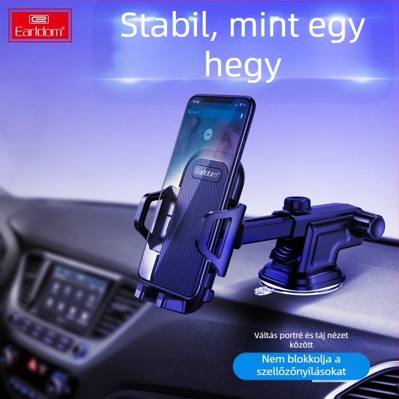 Autós tartó Earldom EH59, univerzális mobiltelefonokhoz, műanyag anyag