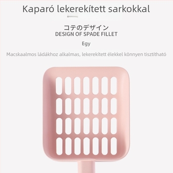 NEKU macskaalom szedő lapát nagy lyukú – macska toalett tisztító készlet