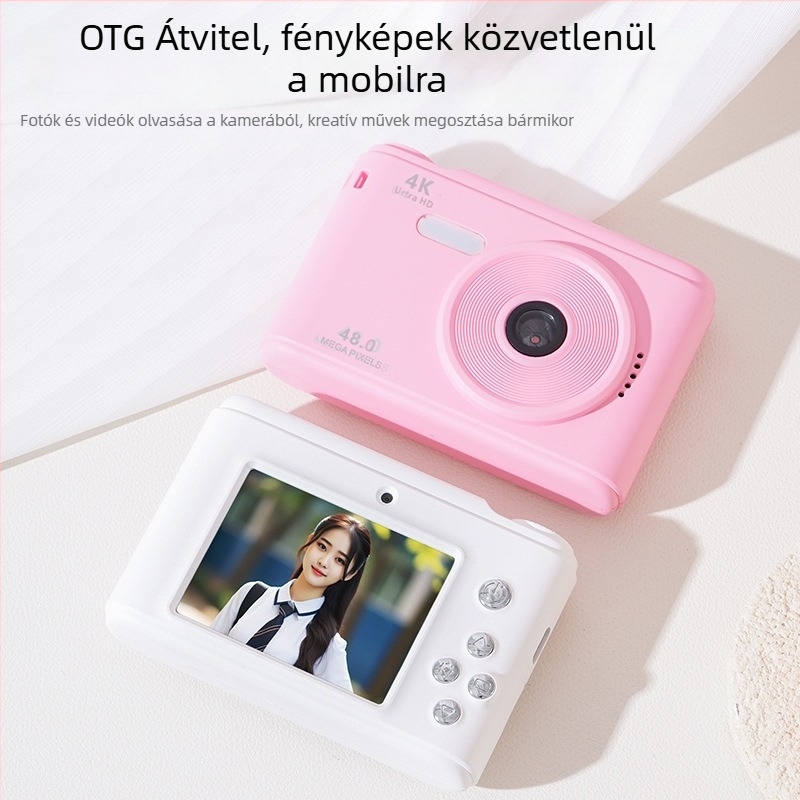 Zhishengda Z01 Gyerekjáték Kamera, 2,4 hüvelykes LCD, 48MP, PC-ház