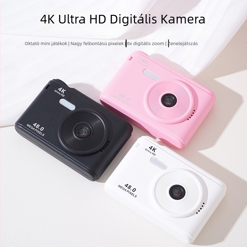 Zhishengda Z01 Gyerekjáték Kamera, 2,4 hüvelykes LCD, 48MP, PC-ház