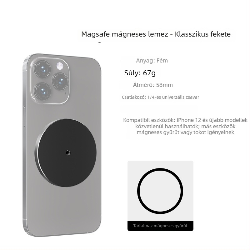 Oldshark MagSafe fém telefonklipsz – Alumínium mobilkiegészítő testreszabható, licencelt magánmárka