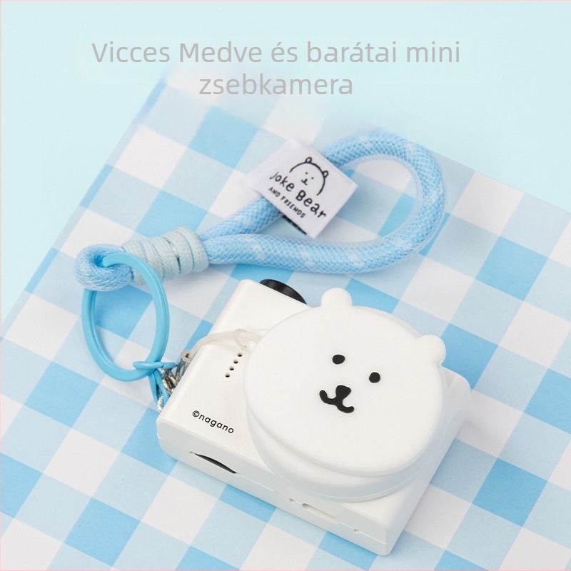 Önironikus medve és barátai – mini zsebkamera, 12–20 MP, memóriakártya, 1–3 órás üzemidő, videófelvétel
