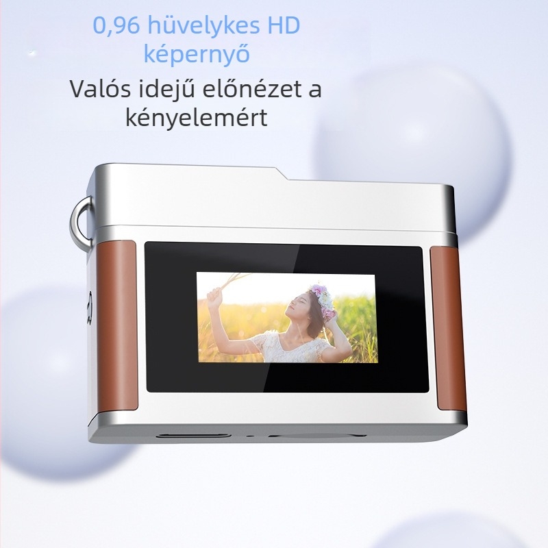 Retro mini digitális kamera – 12–20 MP, TF-kártya, ABS ház, 1–3 óra akkumulátor-élettartam, videó és fotó