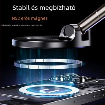 Gépjármű telefon tartó – univerzális, fémből készült, rezgésálló funkció, epoxi bevonat