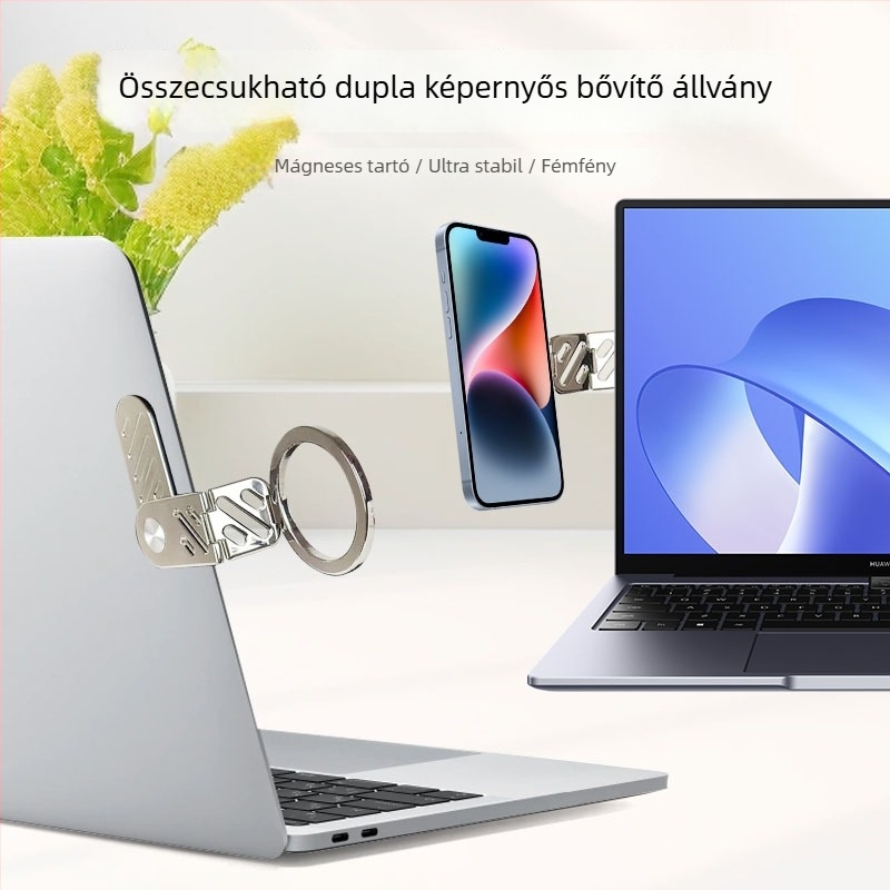 Mágneses autós telefon-tartó ötvözetből, rezgéscsillapító rendszerrel és rendkívül stabil felépítéssel.