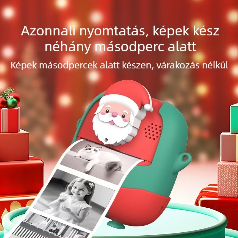 Gyermekeknek szóló kamera - A18 mini DSLR kettős objektívvel, 2,0'' LCD, 24 MP, ABS ház