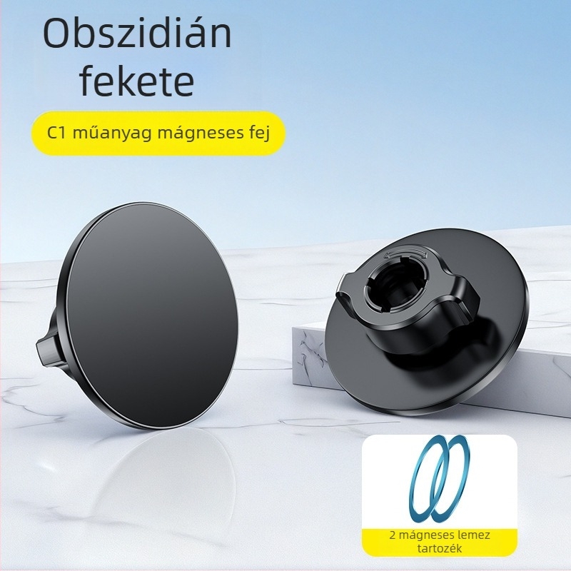 N52 erős mágneses szívófej, MagSafe-kompatibilis, 17 mm-es golyófej, univerzális autó tartó