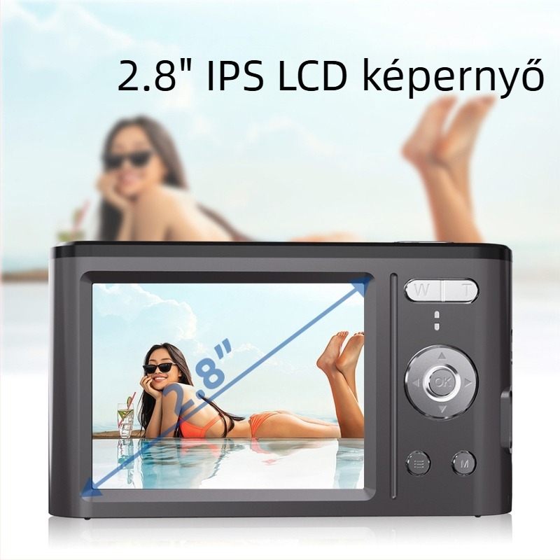 Hordozható 4K-s kézi kamera, zsebméretű retró digitális kamera kültéri fotózáshoz