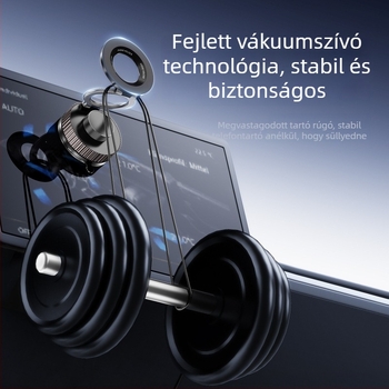 Összecsukható autós telefontartó a műszerfalra, univerzális mágneses autós tartó, vákuumos ragasztású navigációs állvány