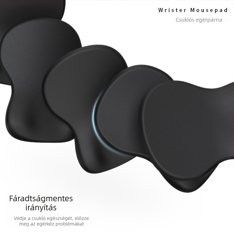Ergonomikus egérpad csuklótámasz, textil anyagból, csúszásmentes, OEM testreszabható