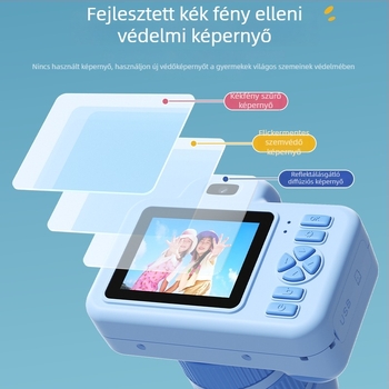DELANDA Gyerek Kamera D31 – 48 MP CCD, 2,0 hüvelykes LCD, TF-kártya támogatás, videó felvétel, ABS ház