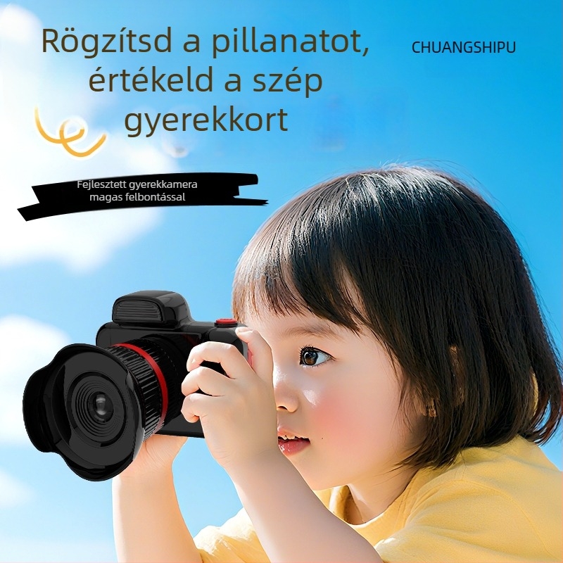 DELANDA Gyerek Kamera D31 – 48 MP CCD, 2,0 hüvelykes LCD, TF-kártya támogatás, videó felvétel, ABS ház